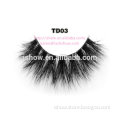 Thick eyelashes naturally curly 3D mink customized wholesale